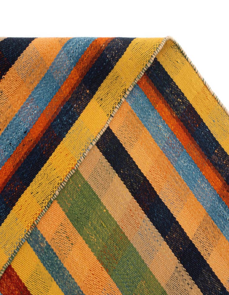 Detail image of  5' x 7' 4 Jajim Wool Rug