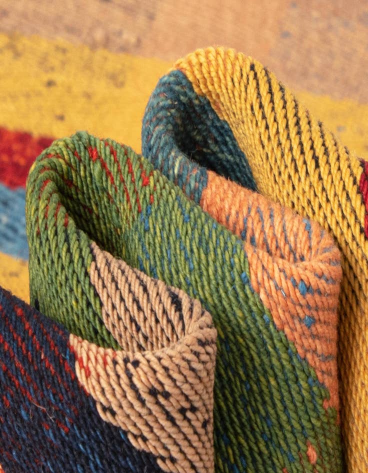 Detail image of  5' x 7' 4 Jajim Wool Rug