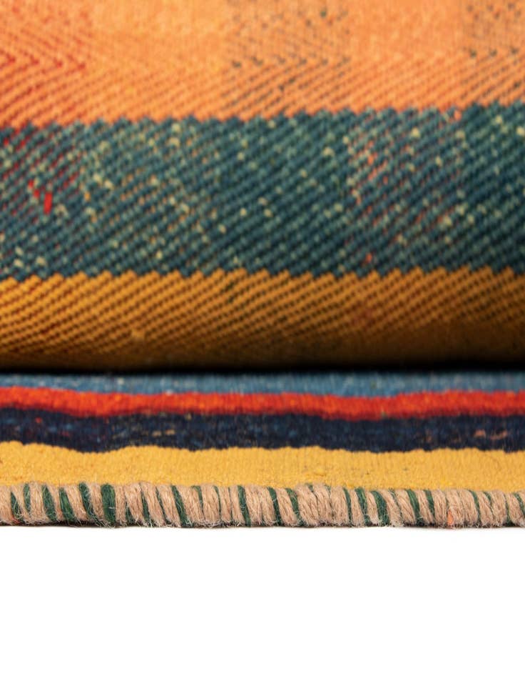 Detail image of  5' x 7' 4 Jajim Wool Rug
