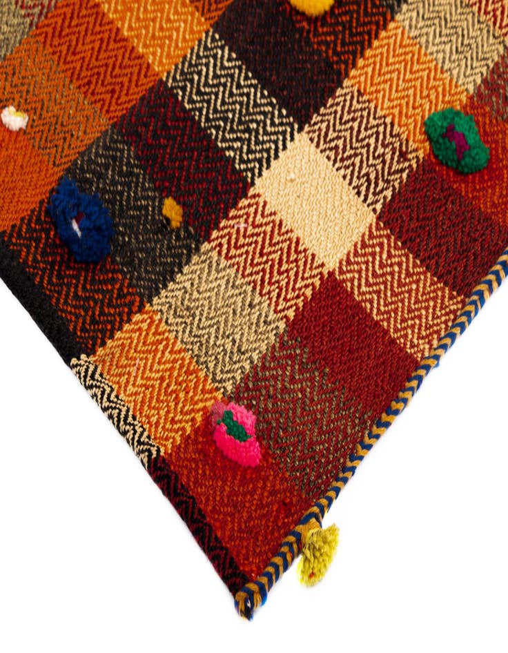 Detail image of  4' 10 x 7' 7 Jajim Wool Rug