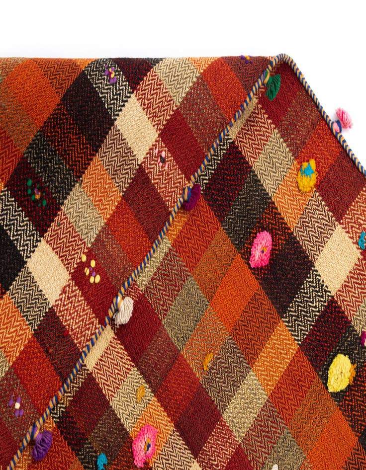 Detail image of  4' 10 x 7' 7 Jajim Wool Rug