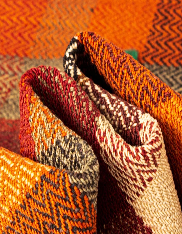 Detail image of  4' 10 x 7' 7 Jajim Wool Rug