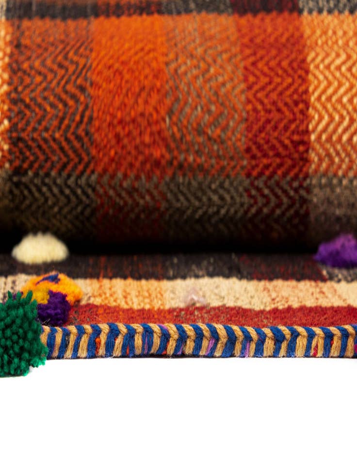 Detail image of  4' 10 x 7' 7 Jajim Wool Rug