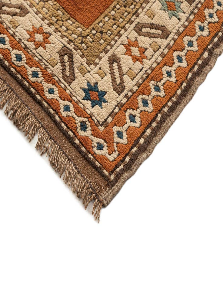 Detail image of  4' x 5' 3  Hand Knotted Kars Wool Rug