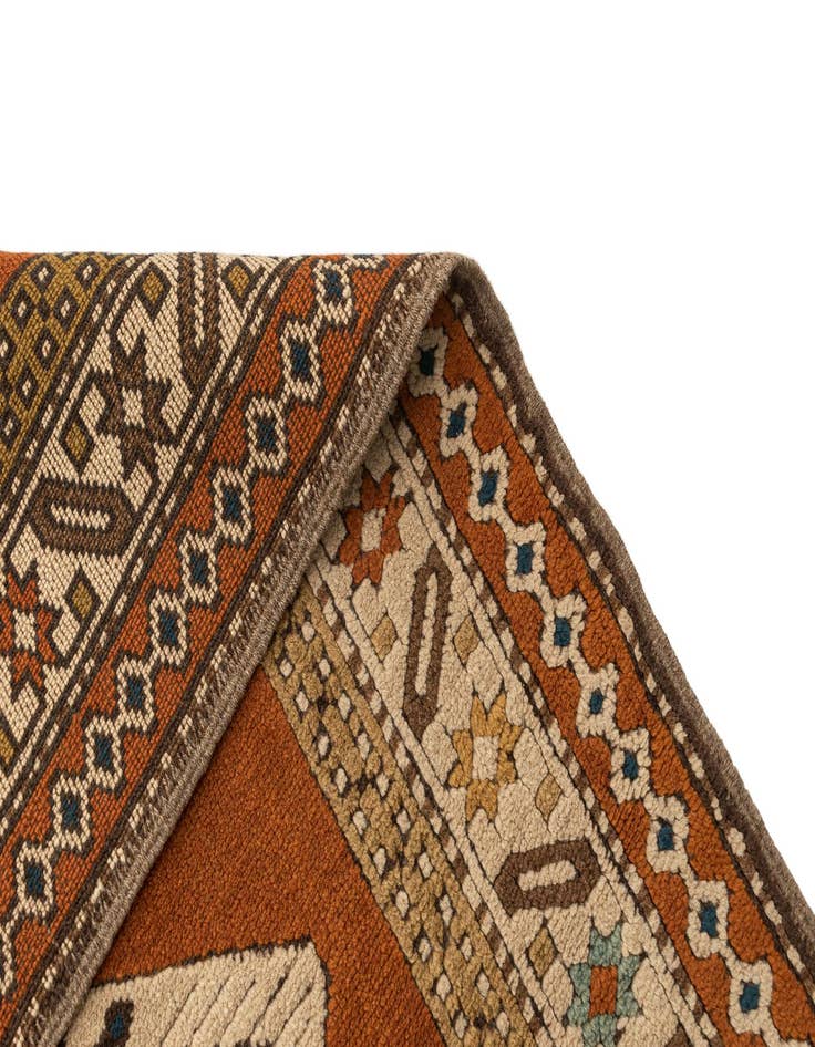 Detail image of  4' x 5' 3  Hand Knotted Kars Wool Rug