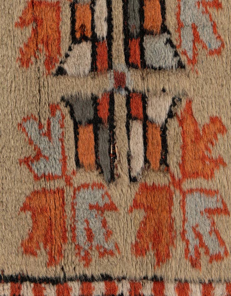 Detail image of  6' 6 x 9' 8  Hand Knotted Kars Wool Rug
