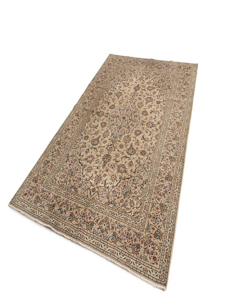 Detail image of  6' 6 x 9' 7 Kashan Wool Rug