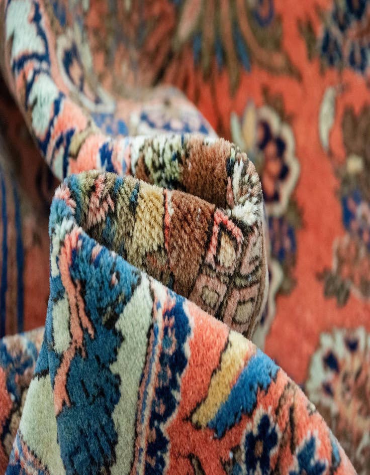 Detail image of  4' 4 x 6' 5  Hand Knotted Kashan Persian Wool Rug