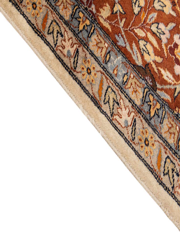 Detail image of  9' x 12' 5  Hand Knotted Kashan Oriental Wool Rug