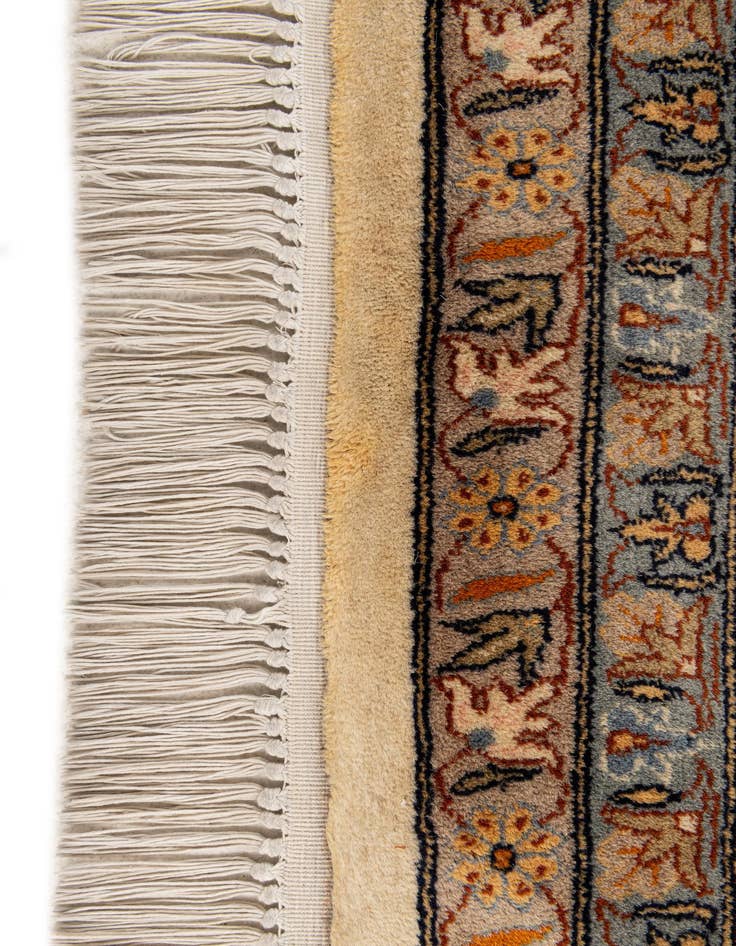 Detail image of  9' x 12' 5  Hand Knotted Kashan Oriental Wool Rug