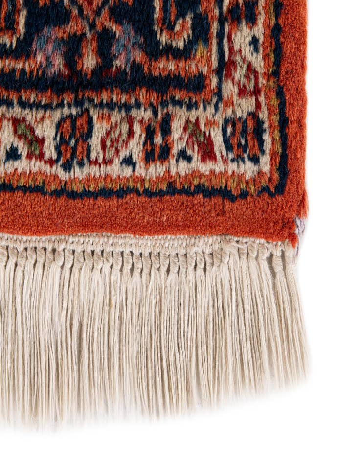 Detail image of  4' 3 x 6'  Hand Knotted Kashan Wool Rug