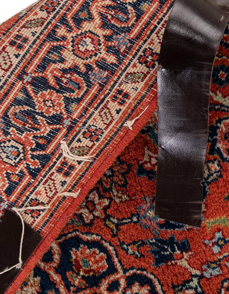 Detail image of  4' 3 x 6'  Hand Knotted Kashan Wool Rug