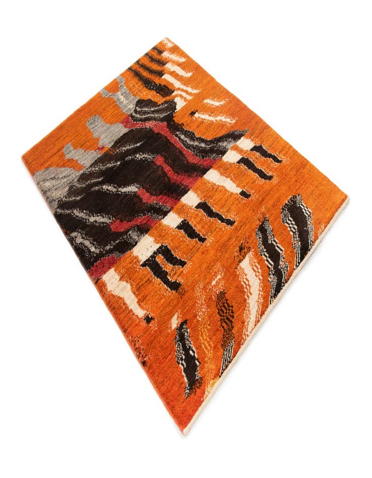 Detail image of  3' 1 x 4' 3 Kashkuli Wool Rug