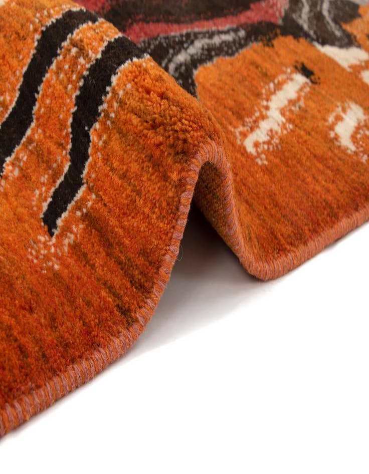 Detail image of  3' 1 x 4' 3 Kashkuli Wool Rug