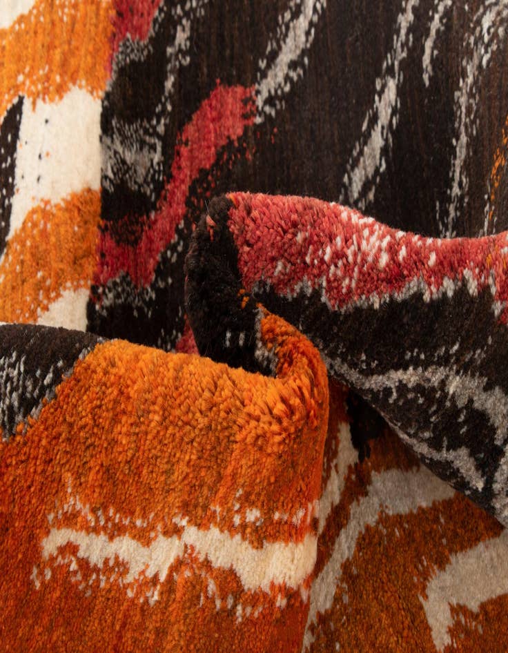 Detail image of  3' 1 x 4' 3 Kashkuli Wool Rug