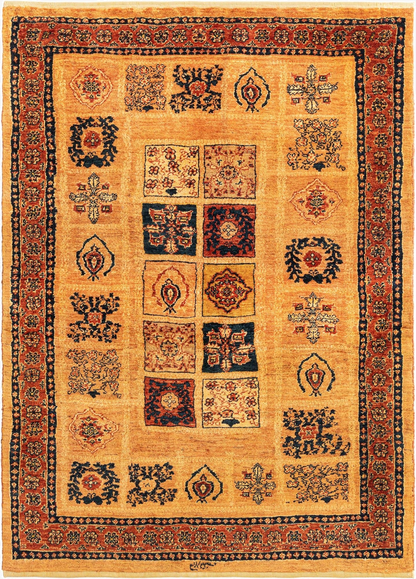 3' 7 x 4' 11 Kashkuli Wool Rug