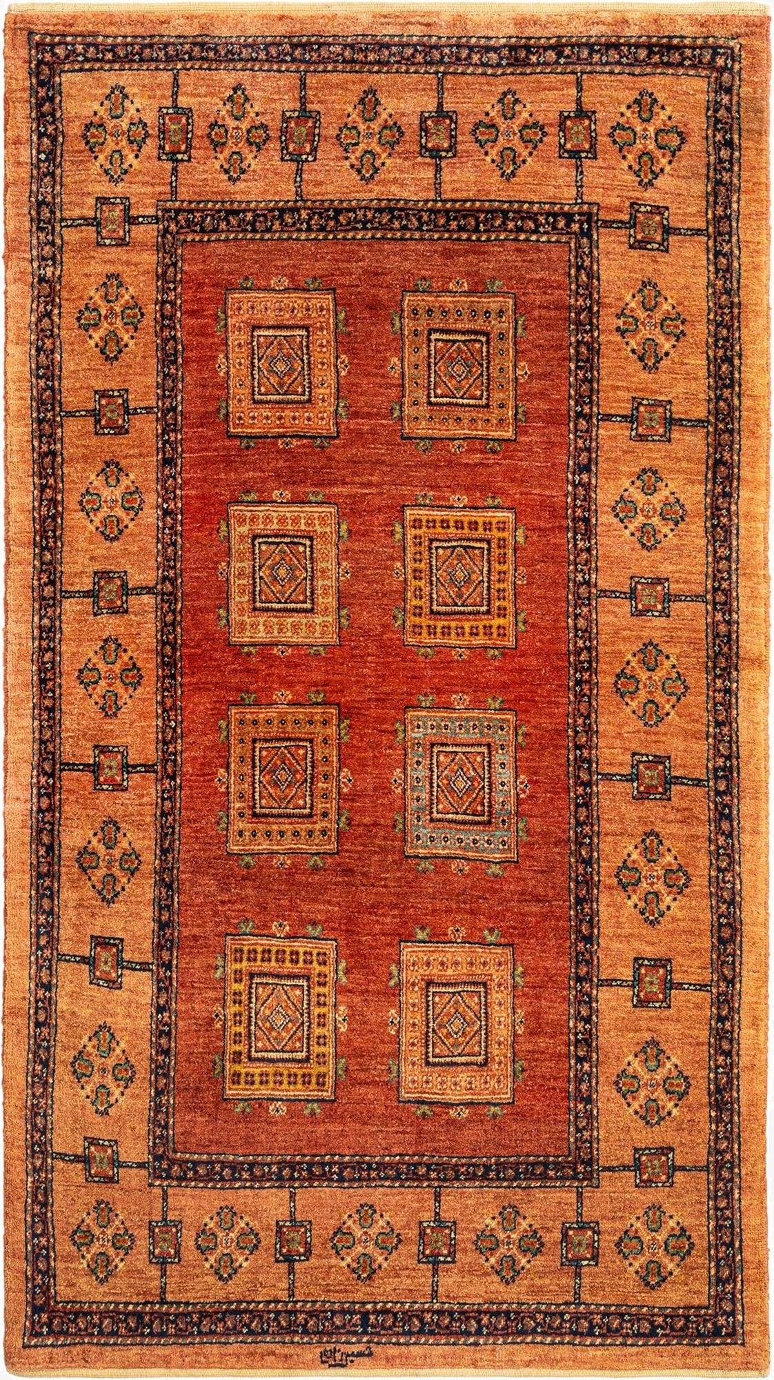  3' 4 x 5' 11 Kashkuli Wool Rug
