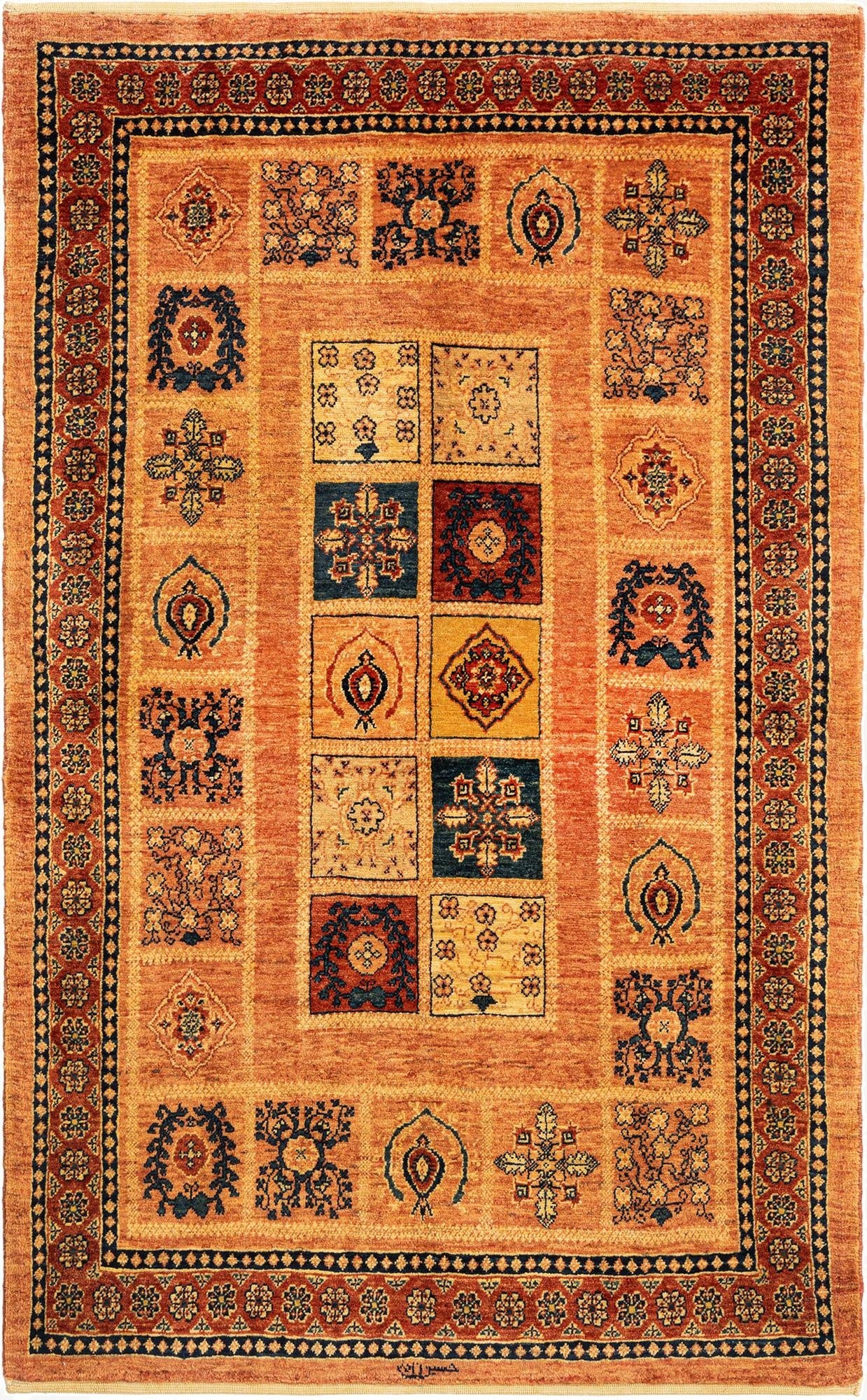 3' 7 x 5' 10 Kashkuli Wool Rug