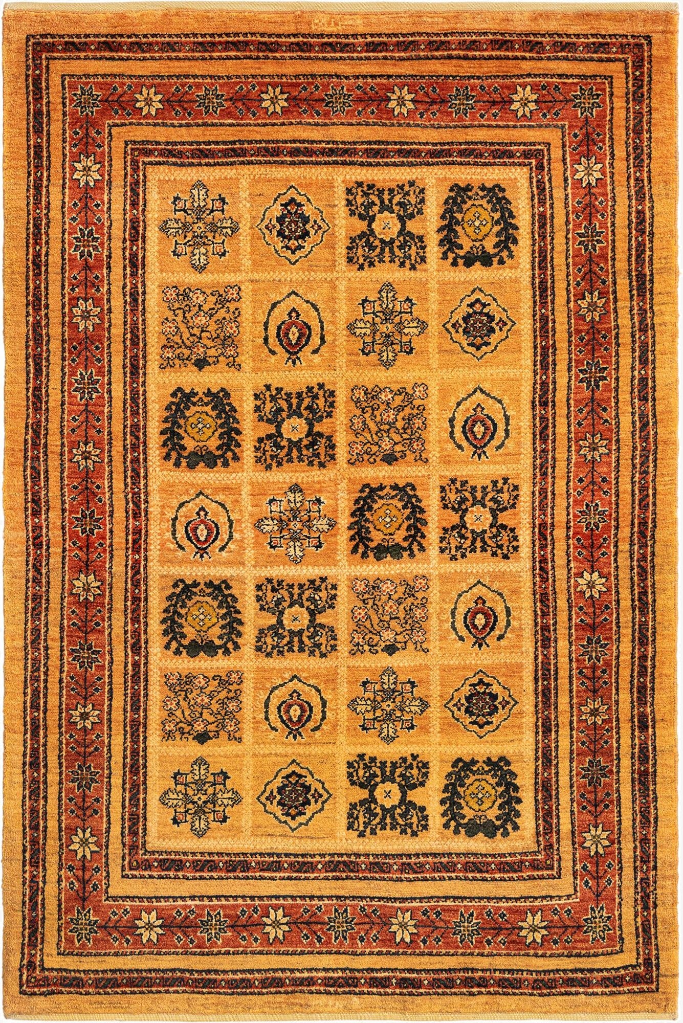  3' 7 x 5' Kashkuli Wool Rug