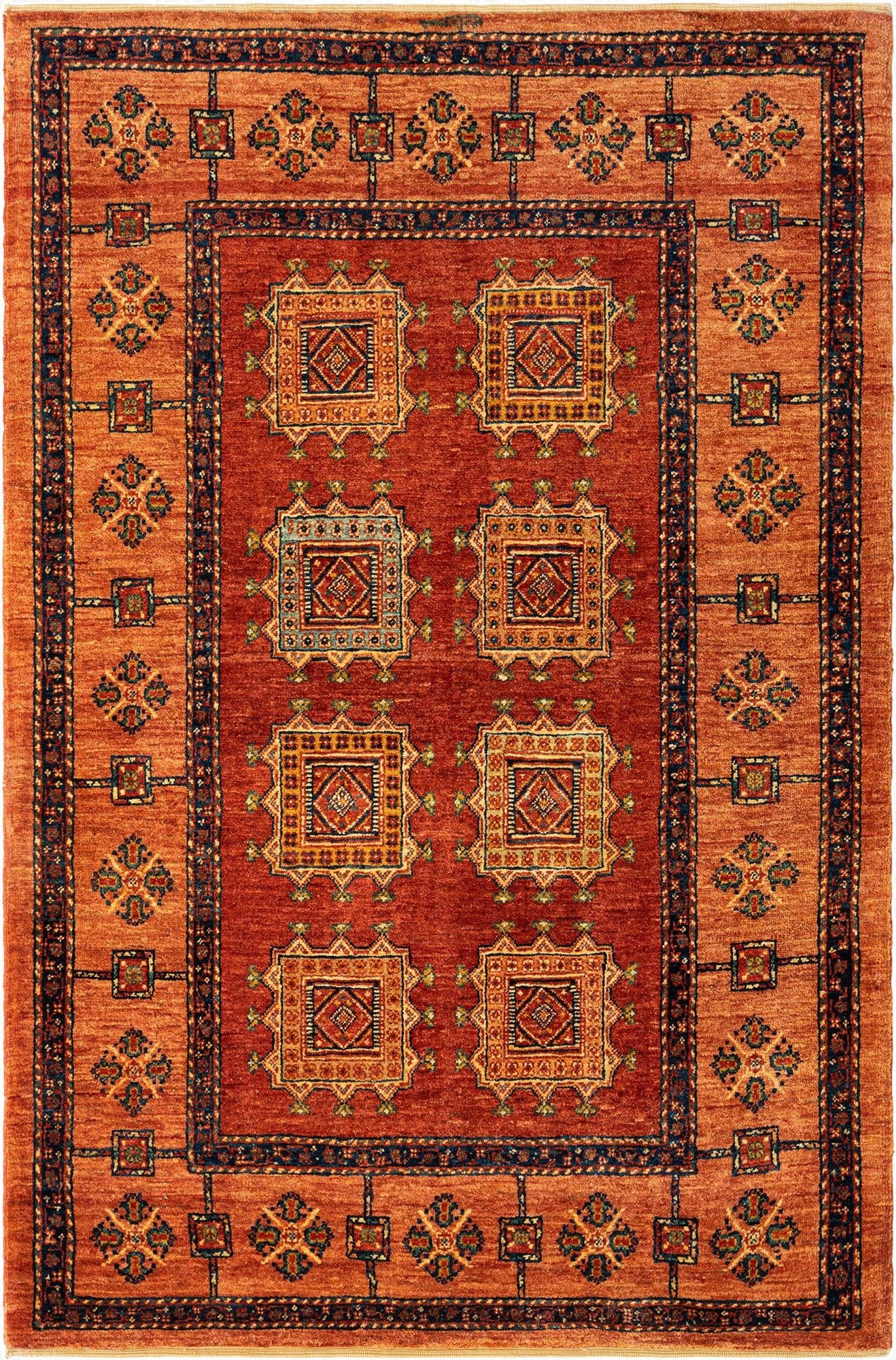  3' 8 x 5' 7 Kashkuli Wool Rug