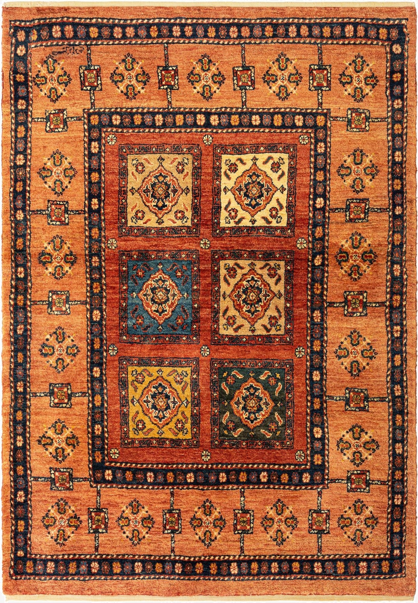  3' 5 x 4' 11 Kashkuli Wool Rug
