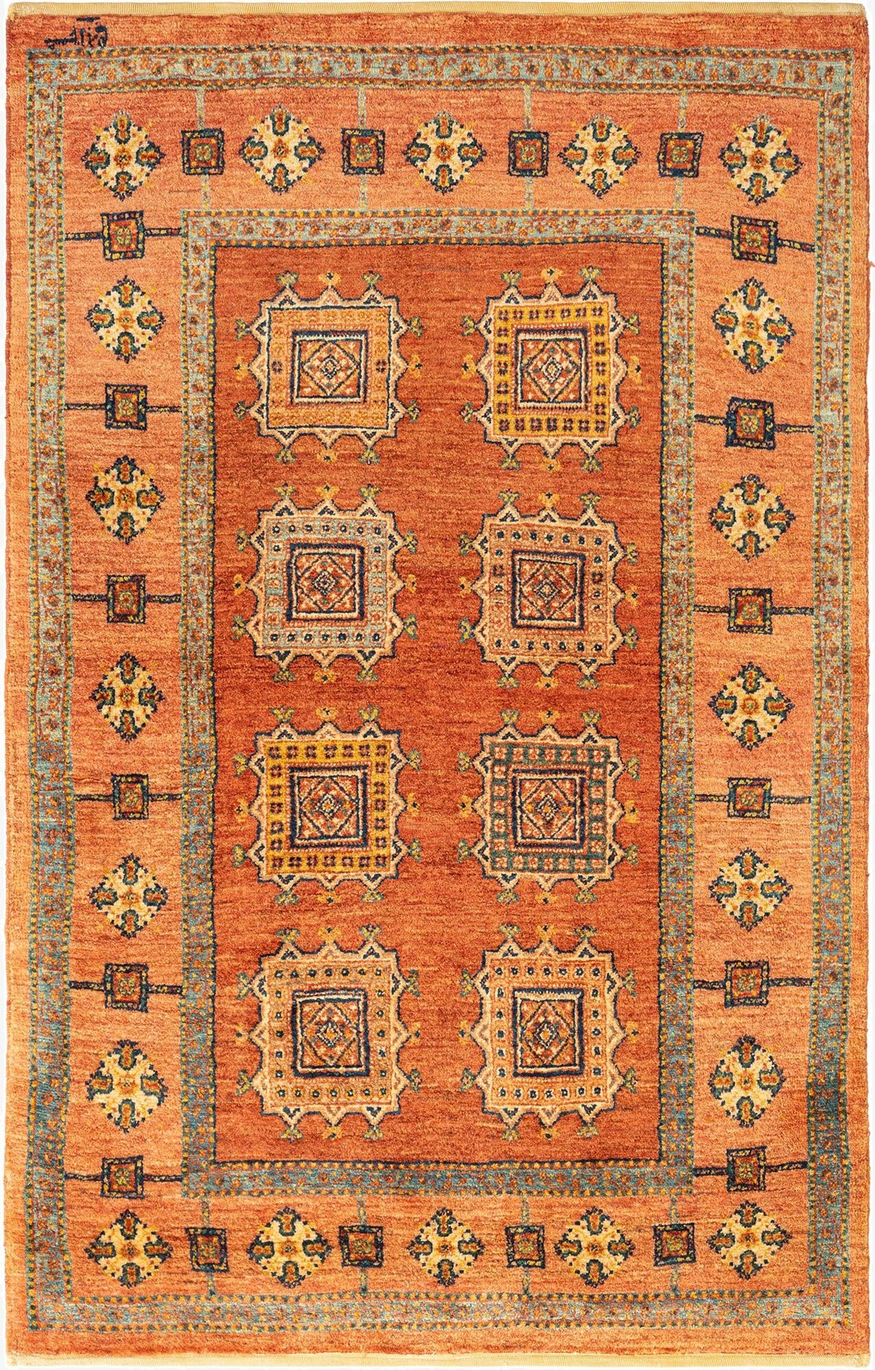  3' 5 x 5' 5 Kashkuli Wool Rug
