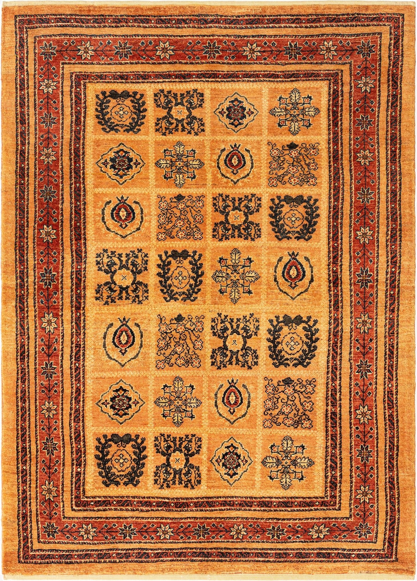  3' 7 x 4' 11 Kashkuli Wool Rug