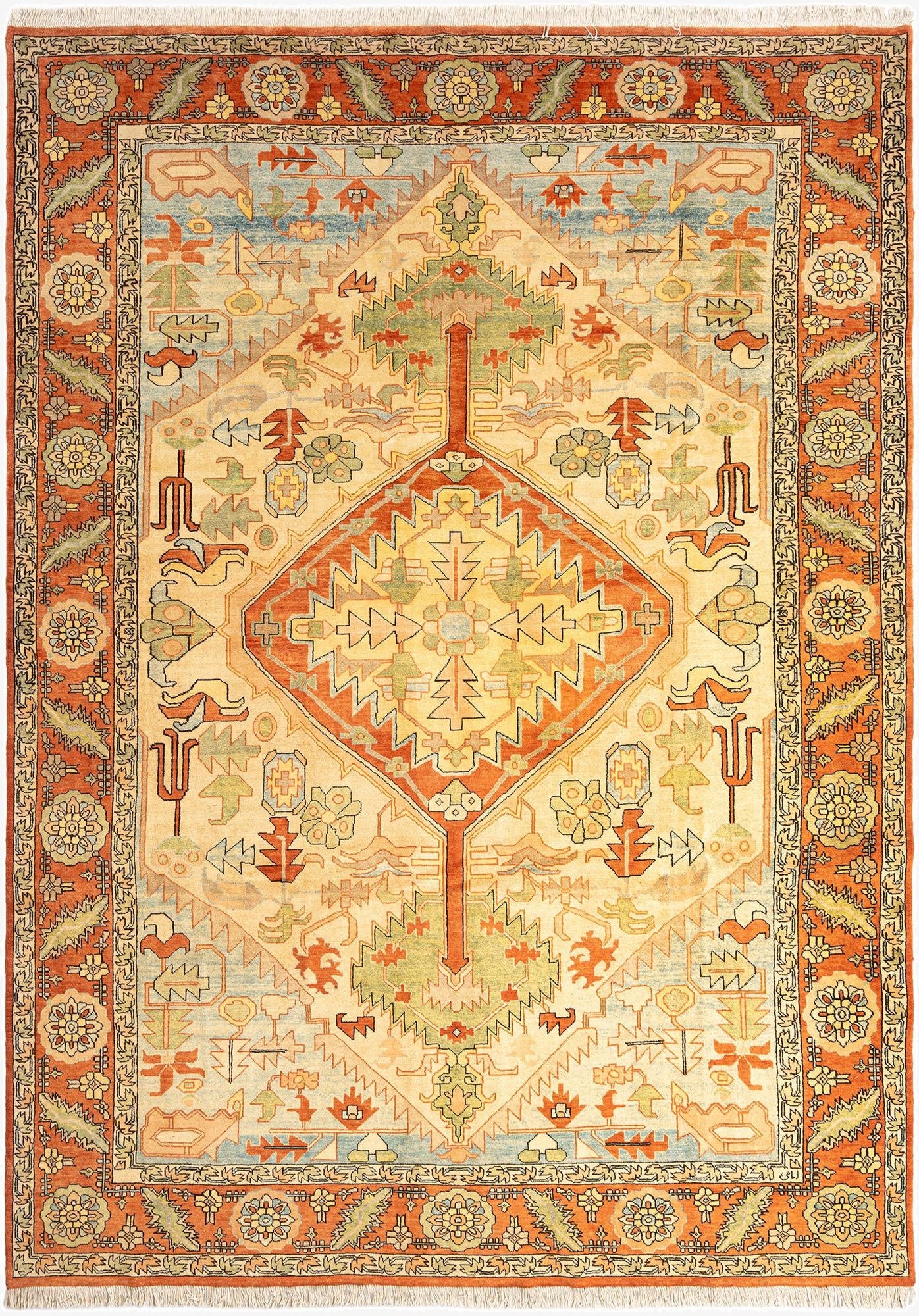  9' 10 x 13' 8 Kashmar Wool Rug