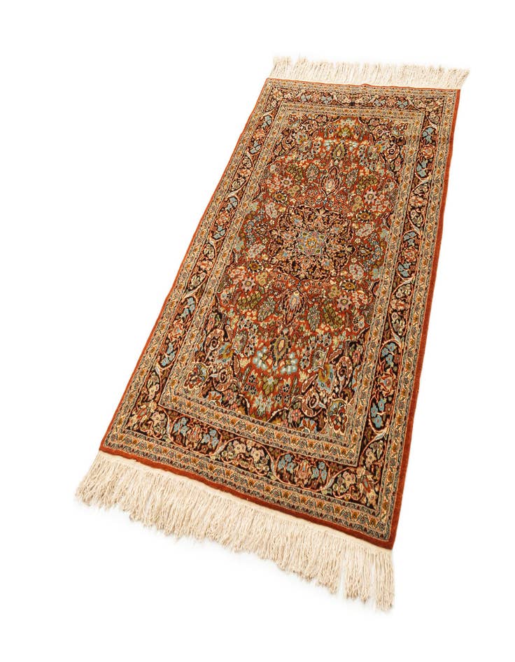 Detail image of  3' 10 x 6'  Hand Knotted Kashmir Oriental Rug