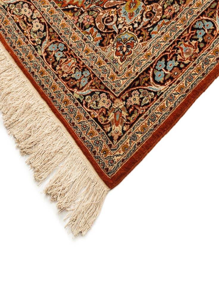 Detail image of  3' 10 x 6'  Hand Knotted Kashmir Oriental Rug