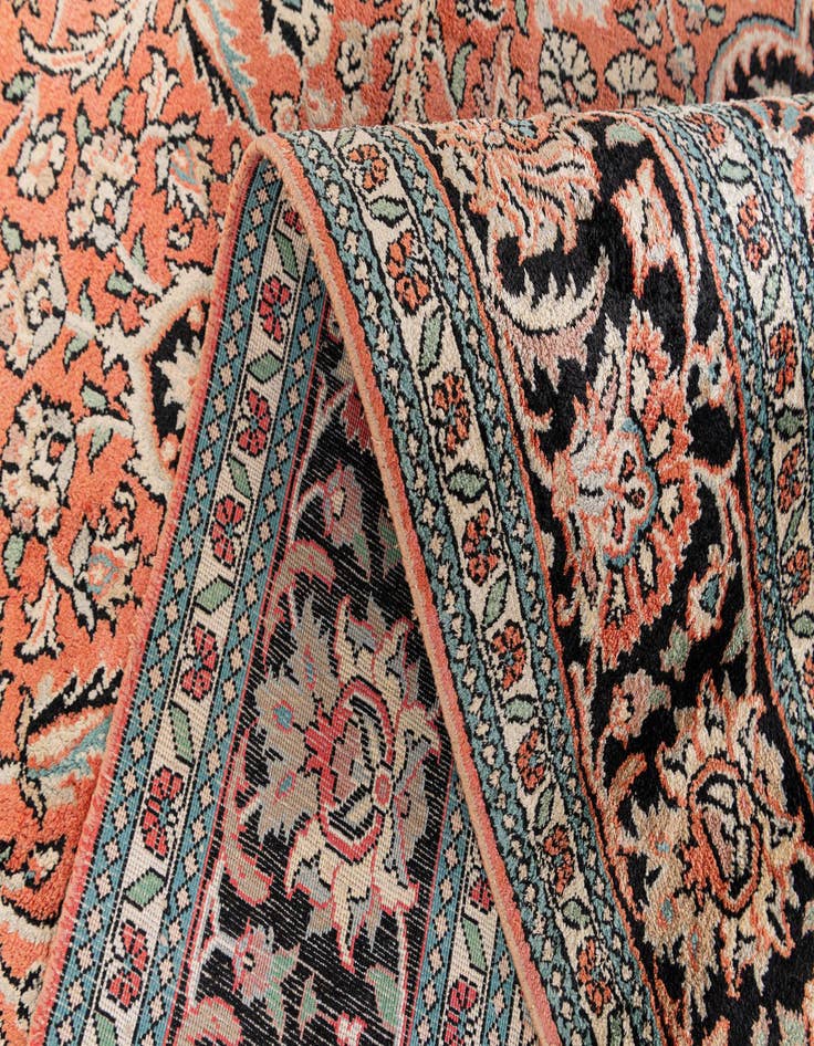 Detail image of  6' 11 x 9' 10  Hand Knotted Kashmir Oriental Rug