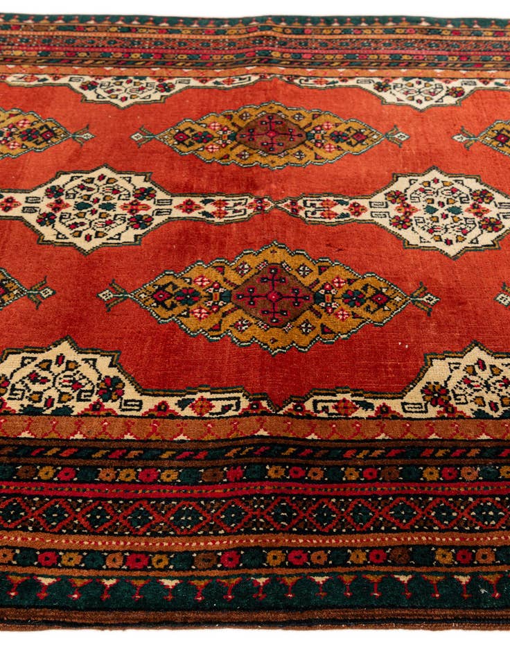 Detail image of  4' 2 x 5' 11  Hand Knotted Kazak Wool Rug