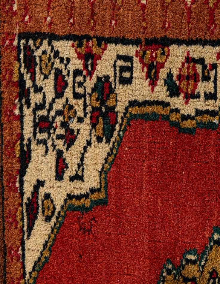 Detail image of  4' 2 x 5' 11  Hand Knotted Kazak Wool Rug