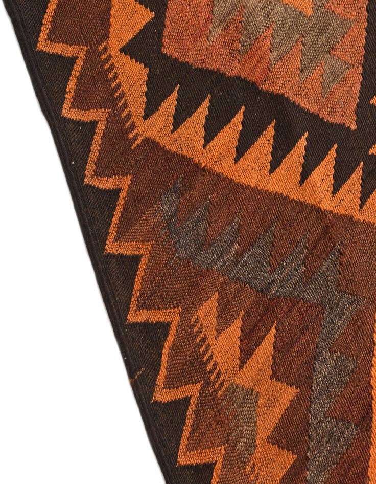 Detail image of  4' 7 x 8' 1  Hand Woven Kilim Afghan Wool Rug