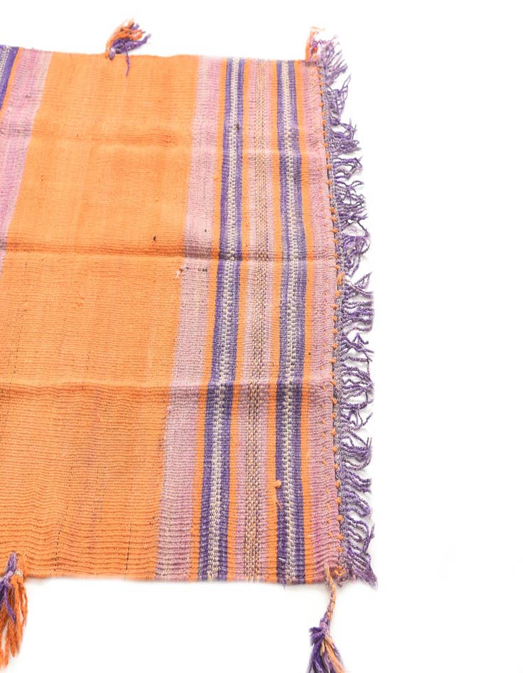 Detail image of  3' 4 x 4' 4  Hand Woven Kilim Fars Wool Rug