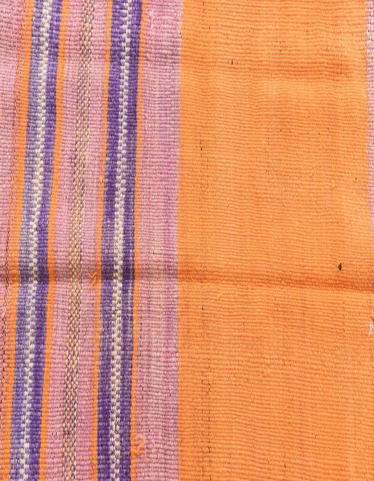 Detail image of  3' 4 x 4' 4  Hand Woven Kilim Fars Wool Rug