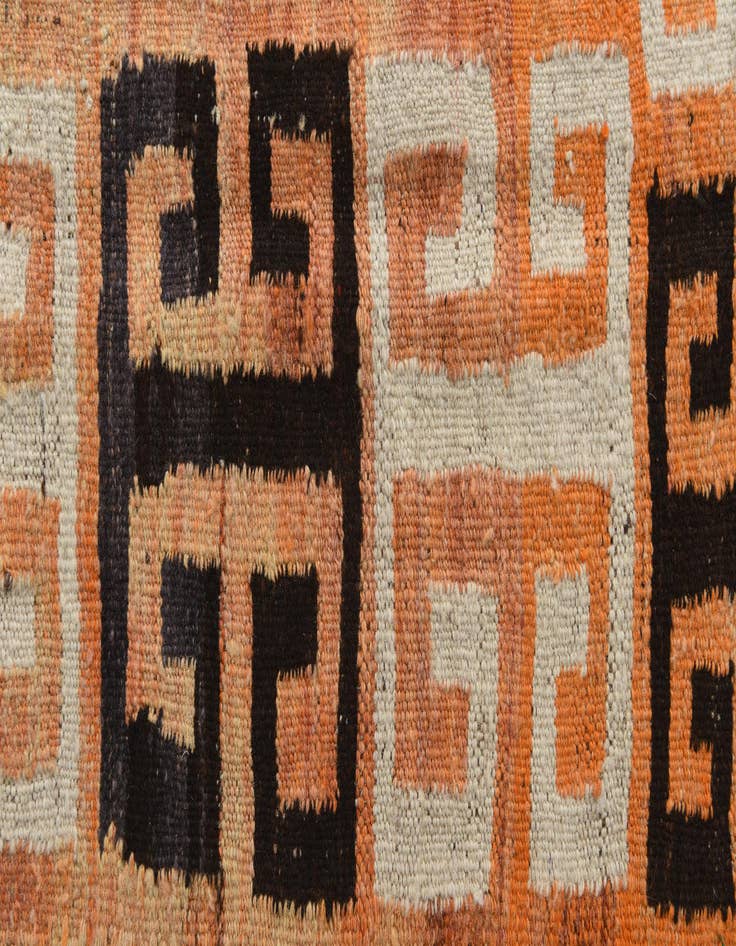 Detail image of  3' 1 x 4' 5  Hand Woven Kilim Fars Wool Rug