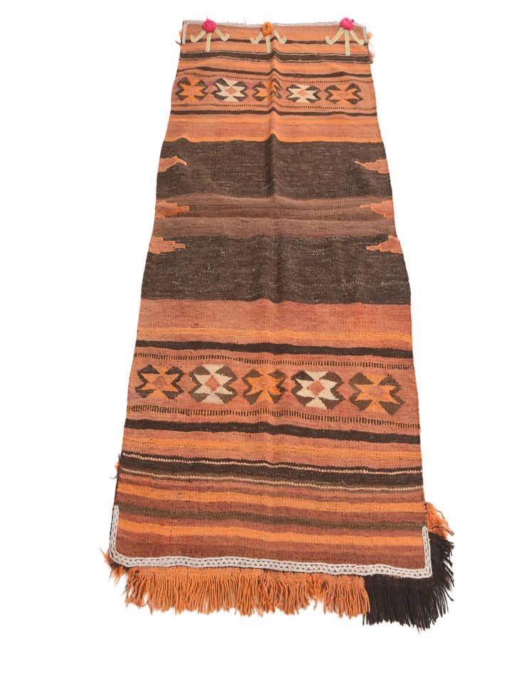 Detail image of  2' 10 x 5' 4  Hand Woven Kilim Fars Wool Rug