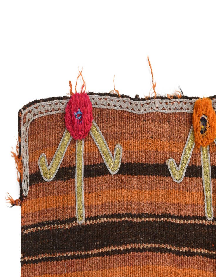 Detail image of  2' 10 x 5' 4  Hand Woven Kilim Fars Wool Rug