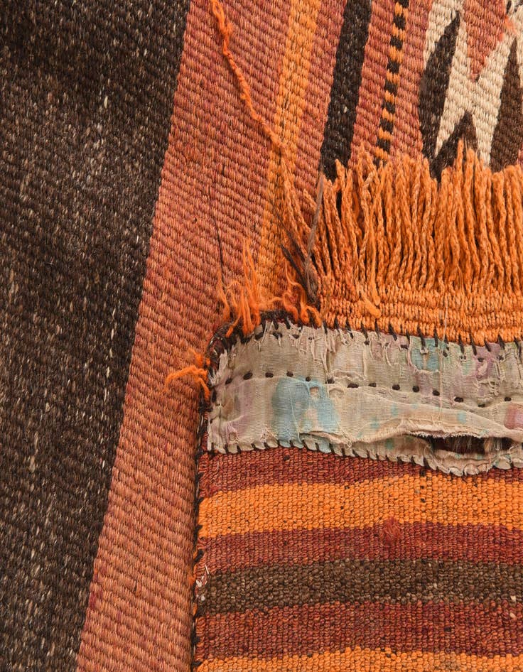 Detail image of  2' 10 x 5' 4  Hand Woven Kilim Fars Wool Rug