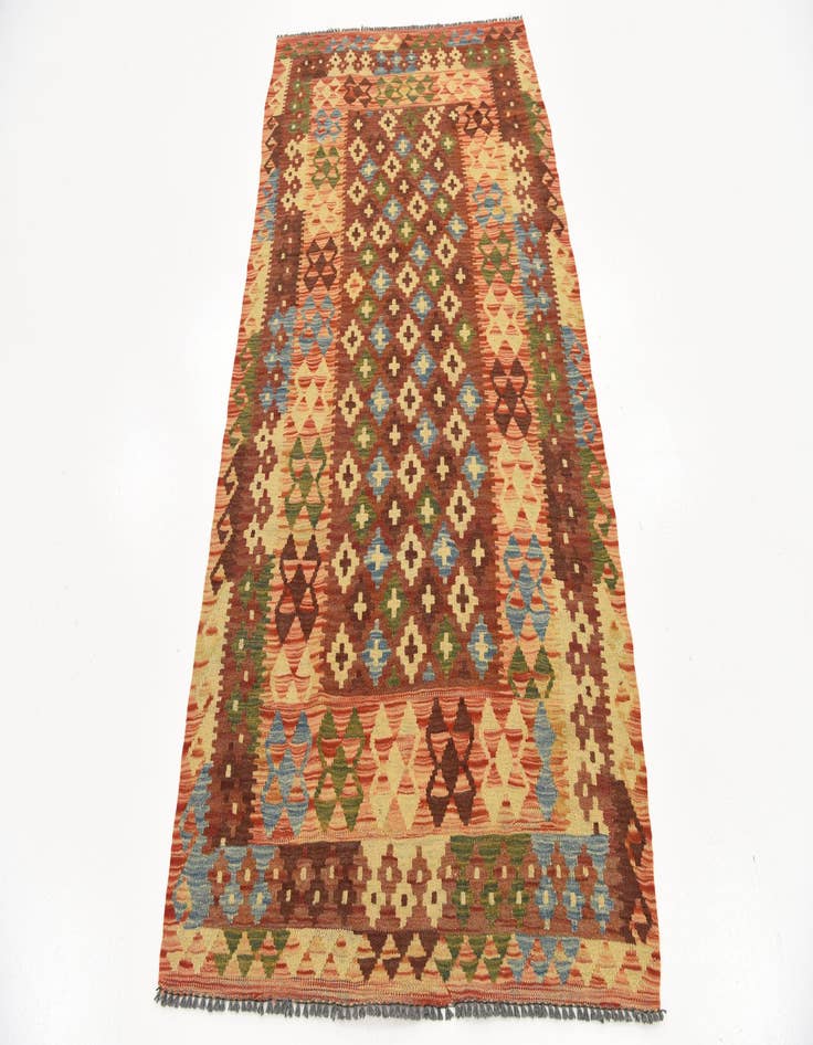 Detail image of  3' 5 x 6' 6  Hand Woven Kilim Maymana Wool Rug