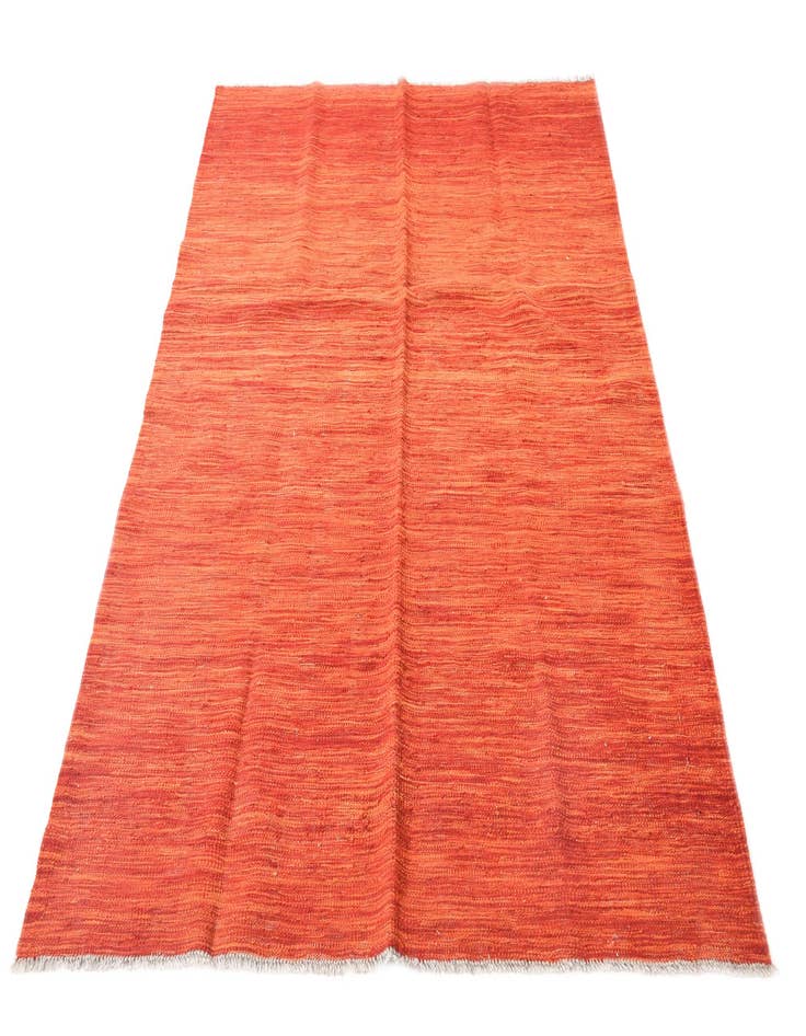 Detail image of  4' 7 x 6' 6  Hand Woven Kilim Modern Wool Rug