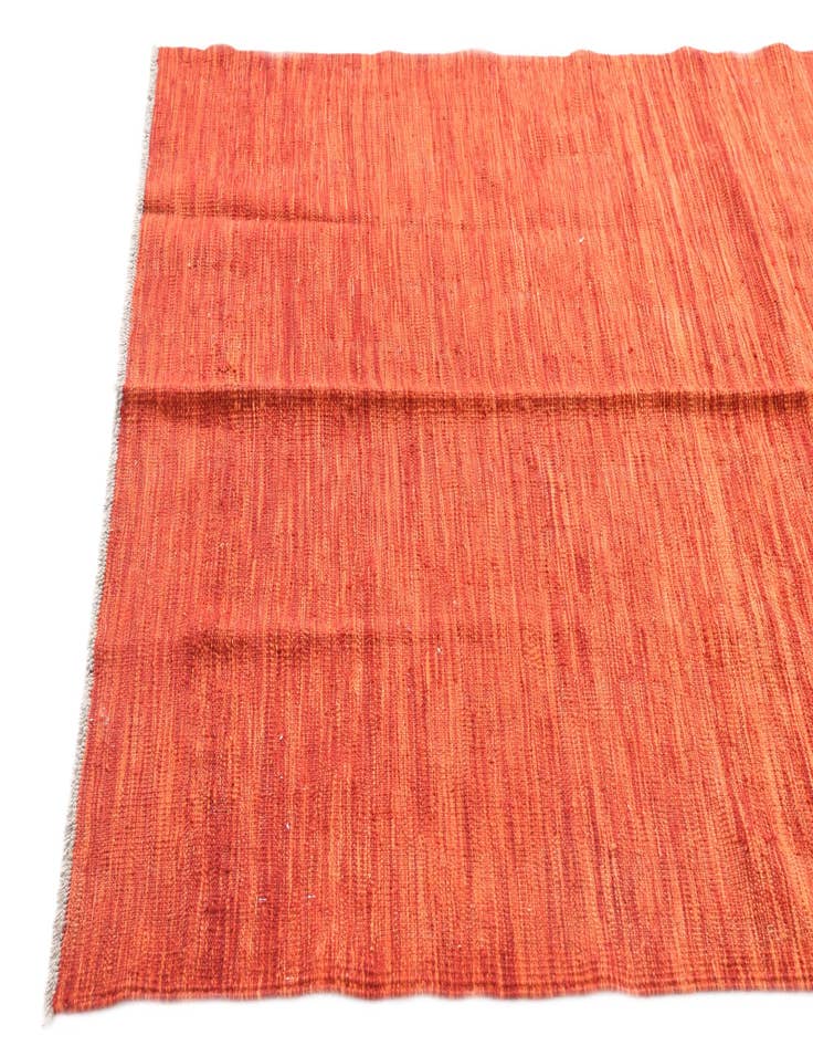 Detail image of  4' 7 x 6' 6  Hand Woven Kilim Modern Wool Rug