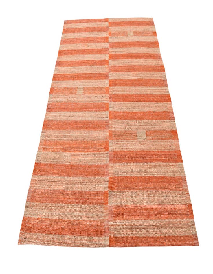 Detail image of  4' 5 x 5' 10  Hand Woven Kilim Modern Wool Rug