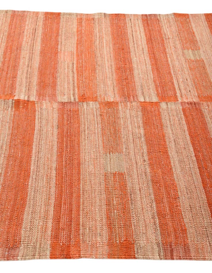 Detail image of  4' 5 x 5' 10  Hand Woven Kilim Modern Wool Rug