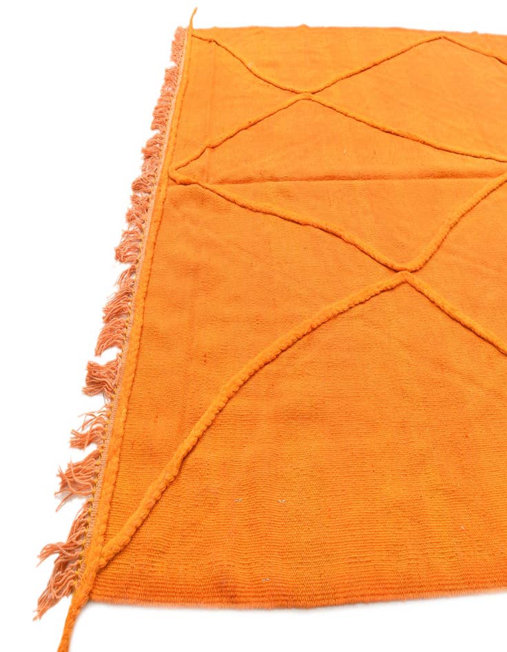 Detail image of  4' 8 x 6' 9  Hand Woven Kilim Modern Wool Rug