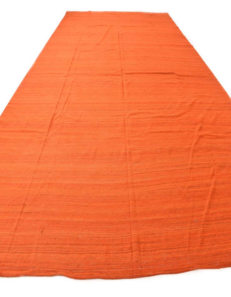 Detail image of  13' 3 x 19' 6  Hand Woven Kilim Modern Wool Rug