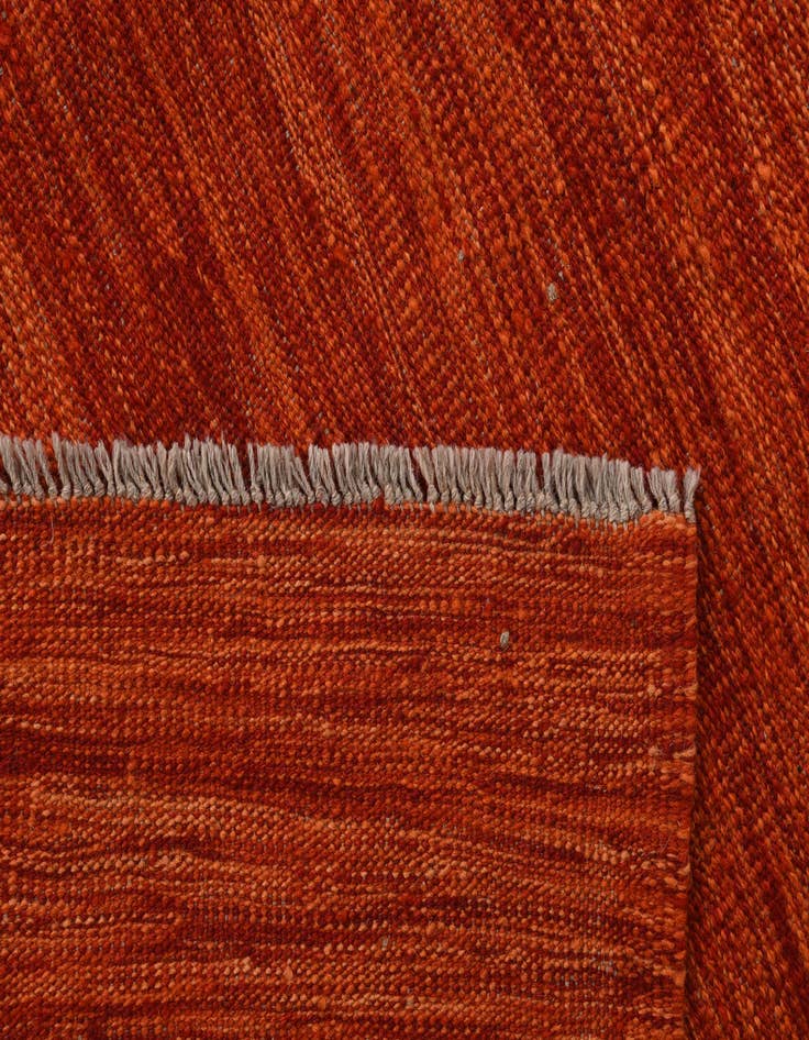 Detail image of  4' 1 x 6'  Hand Woven Kilim Modern Wool Rug