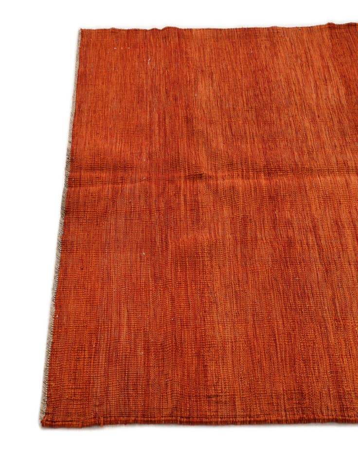 Detail image of  4' 1 x 6' 2  Hand Woven Kilim Modern Wool Rug