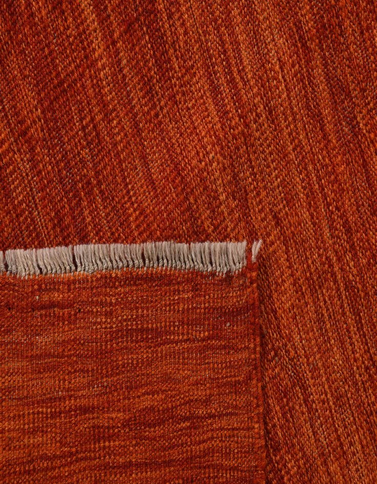 Detail image of  4' 1 x 6' 2  Hand Woven Kilim Modern Wool Rug